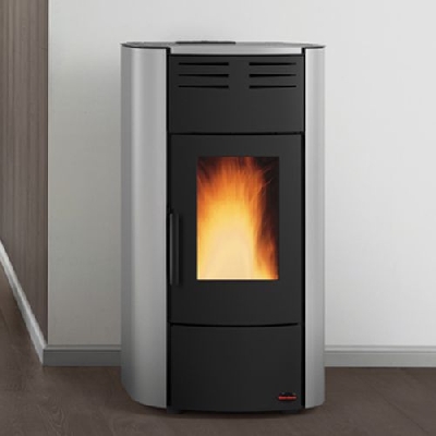 Termostufa a pellet RAFFAELLA IDRO H18 grigio luce La nordica Extraflame