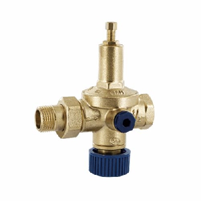 Gruppo di riempimento con ritegno, filtro e valvola di chiusura incorporati "rial" codolo M/F 1/2" con manometro Officine Rigamo