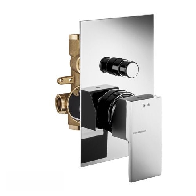 Miscelatore monocomando incasso doccia con deviatore QADRA Palazzani