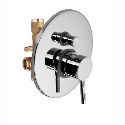 Miscelatore monocomando incasso doccia con deviatore MIMO Palazzani