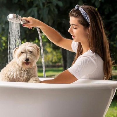 Docciaspazzola MAFALDA per animali domestici Damast