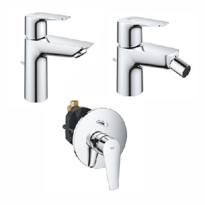 Set miscelatore taglia S lavabo + bidet  + doccia incasso con deviatore BAUEDGE Grohe