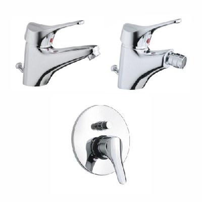 Set miscelatore lavabo + bidet + doccia incasso con deviatore MITO 3 Cisal