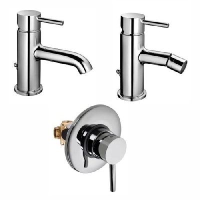 Set miscelatore lavabo + bidet + doccia incasso MIMO Palazzani