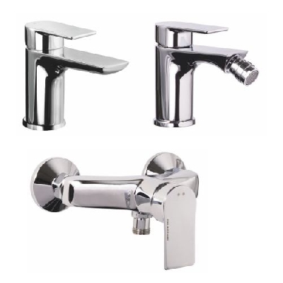 Set miscelatore lavabo + bidet + doccia esterno QI Palazzani