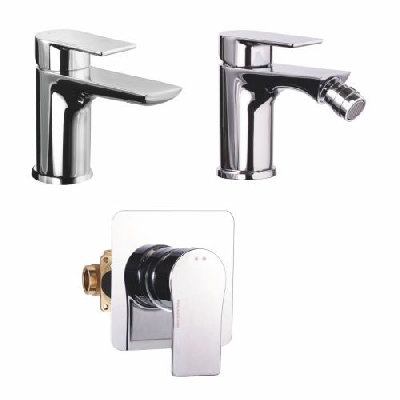 Set miscelatore lavabo + bidet + doccia incasso QI Palazzani