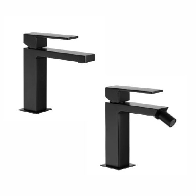 Set miscelatore lavabo + bidet QADRA COLOR Palazzani