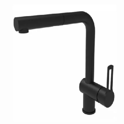 Miscelatore lavello con doccetta estraibile nero opaco RINGO Paffoni RIN185NO