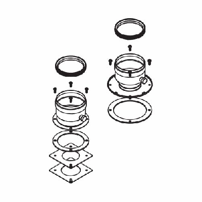 Sdoppiatore da Ø 80/80 per caldaie a condensazione Savio