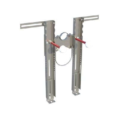 Fischer PREMIUM Staffa preassemblata per il fissaggio di WC sospesi con collari 42898