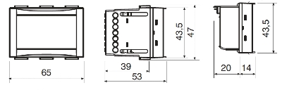 Perry Termostato digitale da incasso Touch Screen 3V 1TITE542
