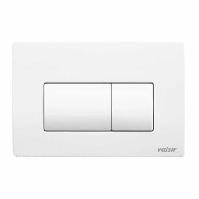 Placca di comando con doppio pulsante Valsir P1 Bianca VS0871301