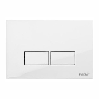 Placca di comando con doppio pulsante Valsir P3 Bianca VS0869201