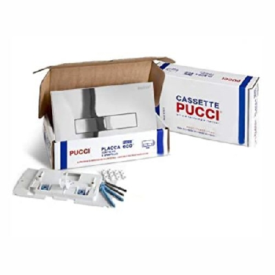 Pucci PLACCA di comando ECO cromo per sostituzione placche già installate 80179562