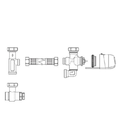 Innova Gruppo valvola 3 vie deviatrice con motore termoelettrico V30361II