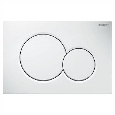 Placca di comando con doppio pulsante GEBERIT SIGMA01 bianco