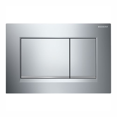 Geberit SIGMA30 Placca di comando con doppio pulsante Cromo lucido/opaco/lucido 115.883.KH.1