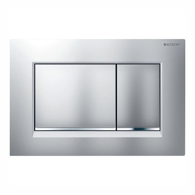 Geberit SIGMA30 Placca di comando con doppio pulsante Cromo Opaco 115.883.JQ.1