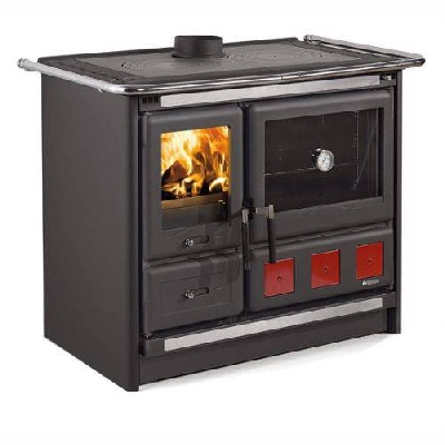 Cucina a legna ROSA XXL nero antracite La nordica Extraflame