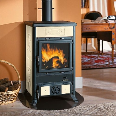 La nordica Extraflame Stufa a legna ROSSELLA R1 BII Liberty Panna