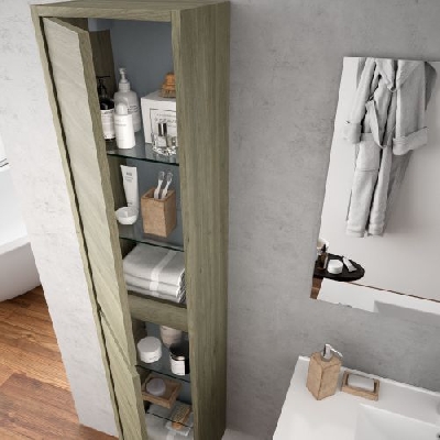 Salgar NOJA Colonna bagno sospesa H 140 cm rovere eternity