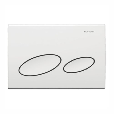 Geberit KAPPA20 Placca di comando con doppio pulsante Bianco alpino 115.228.11.1