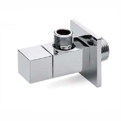 APM Rubinetto sottolavabo quadro in ottone cromato 1/2" X 3/8"