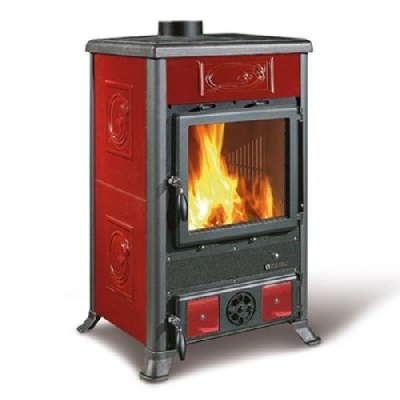 La nordica Extraflame Stufa a legna ROSSELLA R1 BII Liberty Bordeaux
