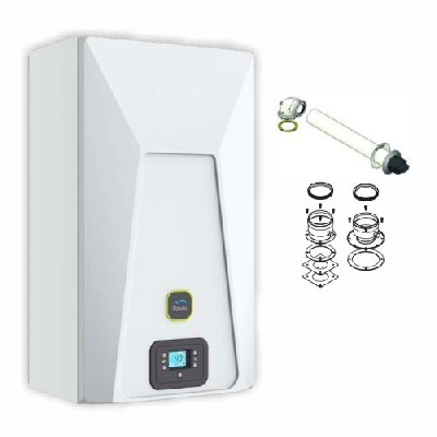 Savio Caldaia a condensazione INOXDENS MOON 25 S completa di kit scarico fumi