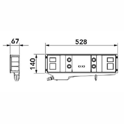 Tecnosystemi ELISYUM HYDRONIC ELITE predisposizione con sifone e coperchio con viti SCD200004