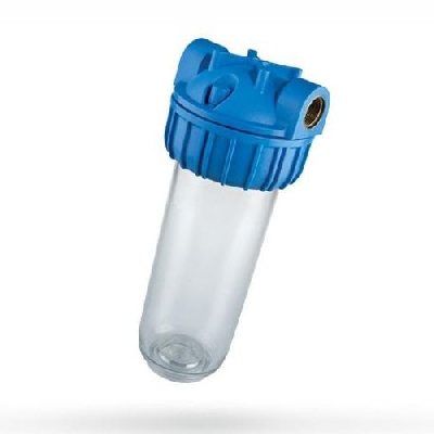 Filtro contenitore 10" PLUS 3P BFO SX per cartucce filtranti attacco 1"