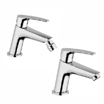 Jacuzzi LUCENTE Set miscelatore lavabo + bidet senza scarico