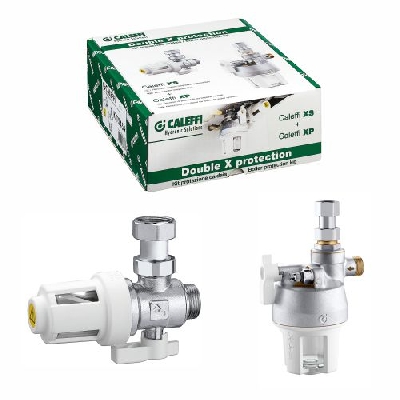 Caleffi DOUBLE X PROTECTION Filtro defangatore magnetico + Dosatore di polifosfati KIT5459
