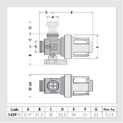 Caleffi DOUBLE X PROTECTION Filtro defangatore magnetico + Dosatore di polifosfati KIT5459