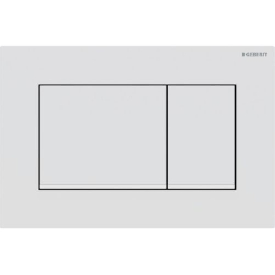 Geberit SIGMA30 Placca di comando con doppio pulsante Bianco opaco /bianco/bianco opaco 115.883.01.1