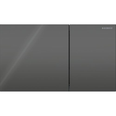 Geberit SIGMA70 Placca di comando con doppio pulsante vetro nero 115.622.SJ.1