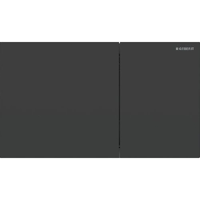 Geberit SIGMA70 Placca di comando con doppio pulsante nero opaco 115.622.14.1