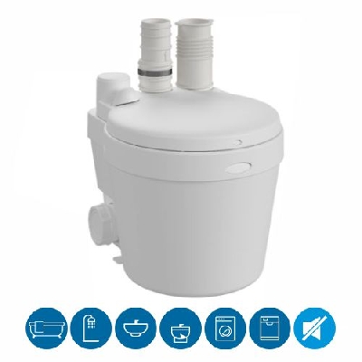 SFA Watersan 11 Pompa acque grigie per lavabo, lavatrice, lavastoviglie, doccia e bidet WS11