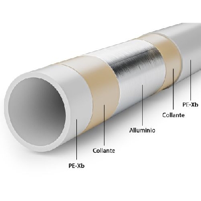 Tubo Multistrato Nudo 20x2 per acqua calda sanitaria e riscaldamento rotolo 100 mt