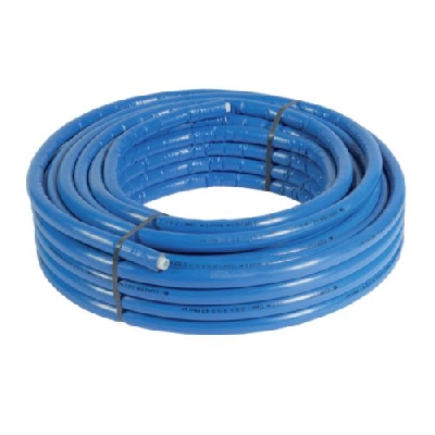 Tubo Multistrato Coibentato sp. 6 mm blu 16x2 per acqua calda sanitaria e riscaldamento rotolo 50 mt