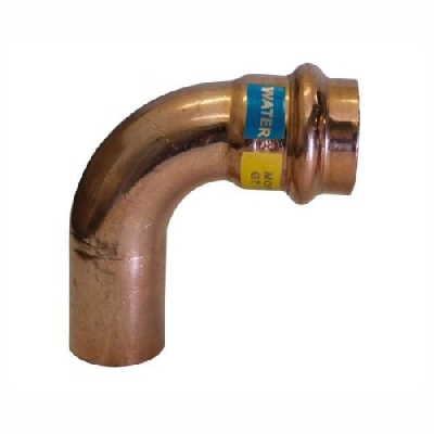 EFFEBI UNICO Raccordo a pressare curva 90° M/F Rame per acqua e gas