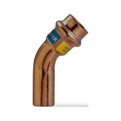 EFFEBI UNICO Raccordo a pressare curva 45° M/F Rame per acqua e gas