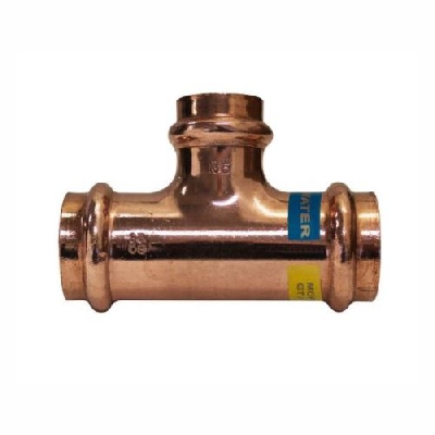 EFFEBI UNICO Raccordo a pressare TEE F/F/F Rame per acqua e gas