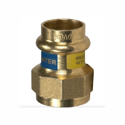 EFFEBI UNICO Raccordo a pressare dritto F Rame - Bronzo per acqua e gas