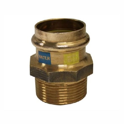 EFFEBI UNICO Raccordo a pressare dritto M Rame - Bronzo per acqua e gas