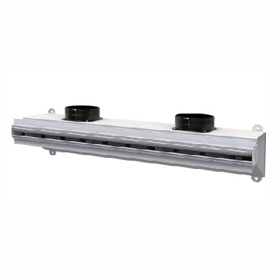 Tecnosystemi Diffusore lineare a scomparsa anticondensa con serranda, plenum coibentato e deflettore L800mm feritoia 30mm