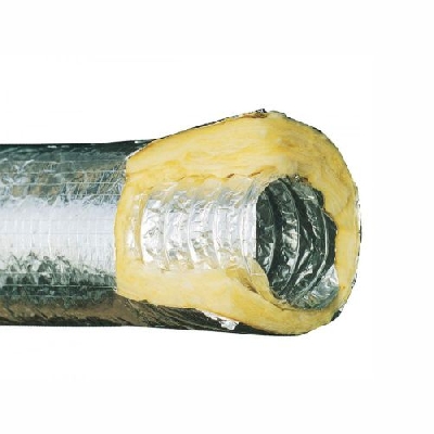 Tecnosystemi Tubo canalizzato flessibile termico-fonico in alluminio doppia parete corazzato Ø102mm L.10 m