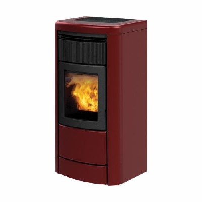 Italiana Camini Termostufa a pellet LAYMA2 IDRO 18 Bordeaux