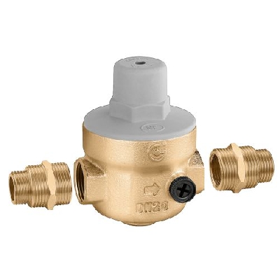 Caleffi riduttore di pressione 3/4" x 1/2" con doppio attacco manometro 1/4" 539250