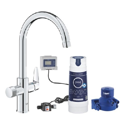GROHE BLUE PURE BAUCURVE Rubinetto multifunzione con filtro a 5 fasi taglia S 30581000